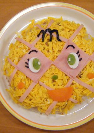 メロンパンナちゃん　ちらしずし♪-レシピのメイン写真
