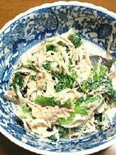 かつお菜のマヨネーズ和え-レシピのメイン写真