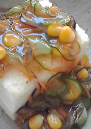サラダ餡の冷奴-レシピのメイン写真