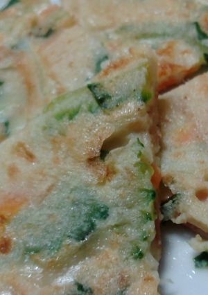 ゴーヤー×粉でヒラヤチー（沖縄風チヂミ）-レシピのメイン写真