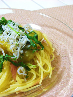 焼きなすの冷製パスタ♡ゆず胡椒風味-レシピのメイン写真