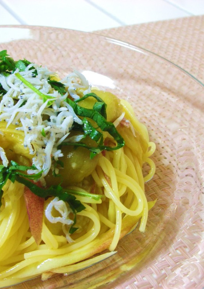 焼きなすの冷製パスタ♡ゆず胡椒風味-レシピのメイン写真