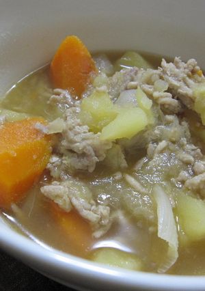 圧力鍋で鶏ひき肉じゃが(しょうが風味)-レシピのメイン写真