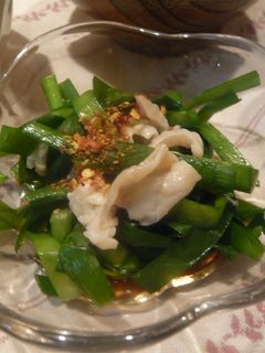 おつまみに♪ニラと鶏皮ポン酢-レシピのメイン写真