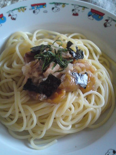 あけぼのさけでつるっと冷たいパスタ♪-レシピのメイン写真
