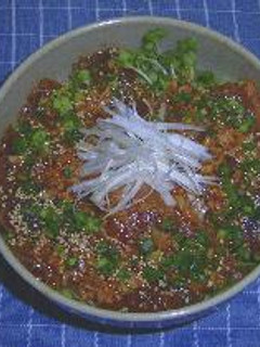 韓国風マグロ丼-レシピのメイン写真