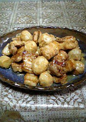 豚バラ肉と里芋のオイマヨ炒め-レシピのメイン写真