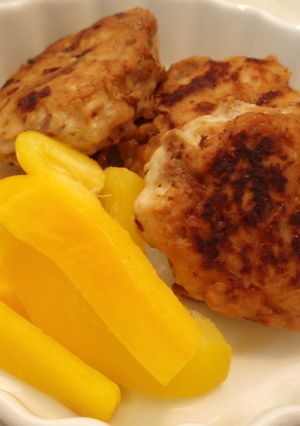 鶏挽き肉と砂肝のつくねバーグ-レシピのメイン写真