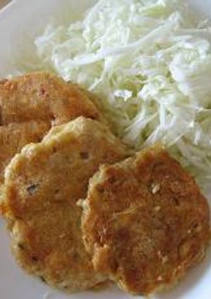 鮭缶と豆腐のなんちゃってお好み焼き-レシピのメイン写真