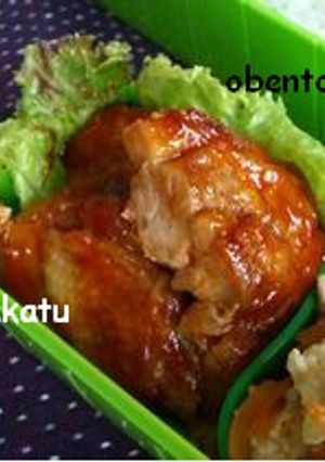 簡単お弁当♡チキンのケチャップ煮-レシピのメイン写真