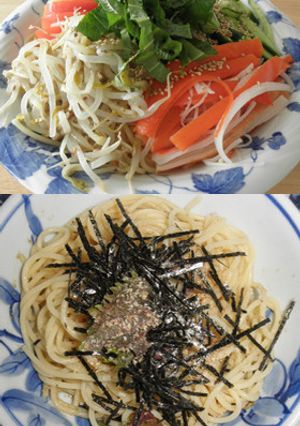 スパゲッティで自家製スープの冷し中華-レシピのメイン写真