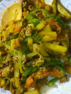 夏野菜炒めカレー味-レシピのメイン写真