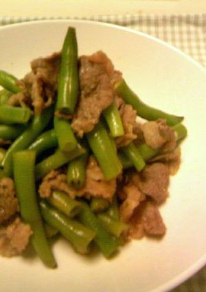 インゲンと牛肉のオイスター炒め-レシピのメイン写真