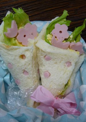 花束ｻﾝﾄﾞ-レシピのメイン写真