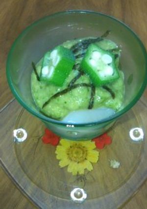 刺身ホタテのオクラとろろ和え-レシピのメイン写真