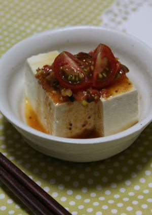 トマトの洋風冷や奴-レシピのメイン写真