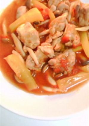 ほろほろ鶏肉のトマト煮-レシピのメイン写真