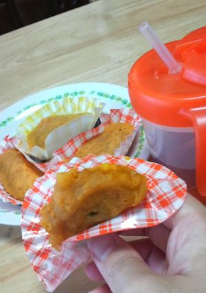 レンジ簡単♪余りカボチャでモチ2おやつ♪-レシピのメイン写真
