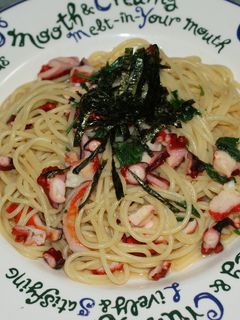 タコ&柚子胡椒の和風パスタ♪-レシピのメイン写真
