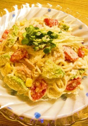 クリーミー♪パルメザン豆腐パスタ-レシピのメイン写真