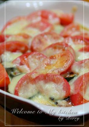 夏野菜のシンプルチーズ焼き-レシピのメイン写真
