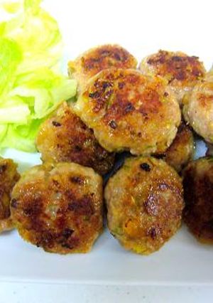 豚ひき肉とつぼ漬けのつくね-レシピのメイン写真