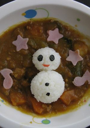 雪だるまカレー♪-レシピのメイン写真