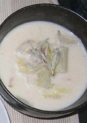 白菜の牛乳（豆乳）スープ-レシピのメイン写真