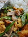モロッコいんげんと卵の醤油炒め