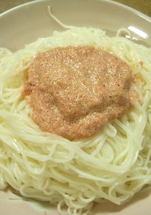 明太マヨそうめん-レシピのメイン写真