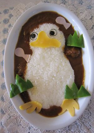 思わず笑っちゃう♪ペンギンさんのカレー-レシピのメイン写真