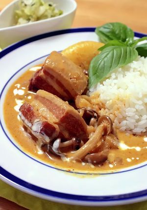 タイで覚えた 豚バラ肉のレッドカレー。-レシピのメイン写真