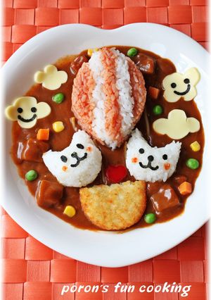 気球ネコちゃん♡デコカレー-レシピのメイン写真