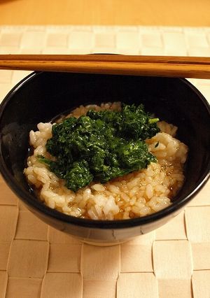 夏のTKG！モロヘイヤの卵かけごはん-レシピのメイン写真