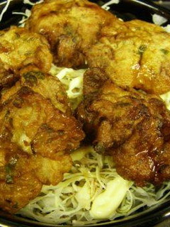 から揚げ丼 九条ネギとキャベツ 弁当に!-レシピのメイン写真