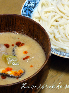 ピリ辛ごまだれ☆細うどんのつけそば-レシピのメイン写真