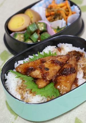 きすの梅照り焼き（丼弁当）-レシピのメイン写真