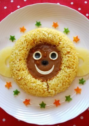 おさるdeデコカレー-レシピのメイン写真