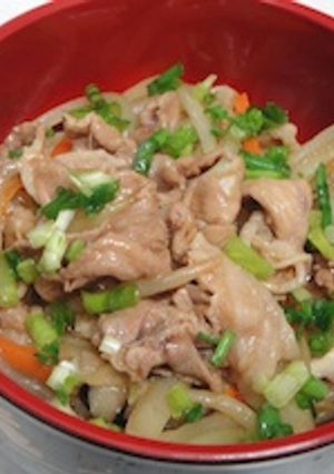豚肉のすき焼き風山かけ丼-レシピのメイン写真