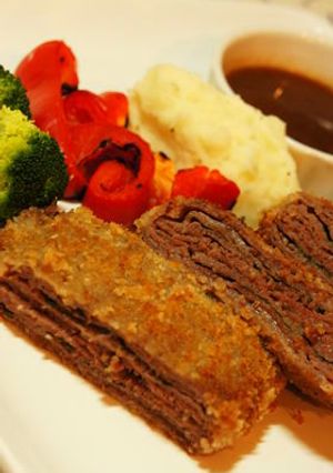 薄切り牛肉☆ミルフィーユのカツレツ-レシピのメイン写真