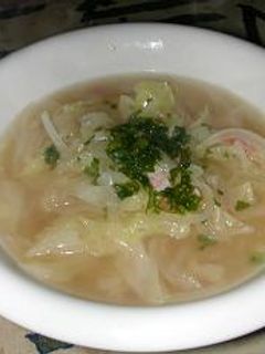 ざく切りきゃべつとベーコンのスープ-レシピのメイン写真