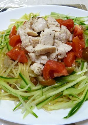 めっちゃ簡単！ポン酢で冷製パスタ☆-レシピのメイン写真