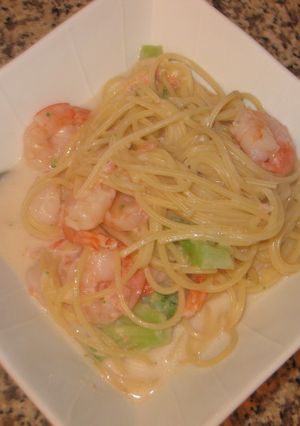 サーモンと海老のクリームパスタ-レシピのメイン写真