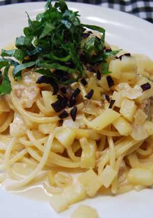 コロコロ野菜の味噌クリームパスタ-レシピのメイン写真