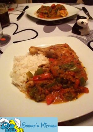 フランス家庭料理　チキンのトマト煮込み-レシピのメイン写真