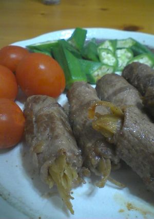 ラー油ゴボウの牛肉巻き-レシピのメイン写真