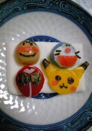 キャラ弁☆うずら玉子でアンパンマン-レシピのメイン写真