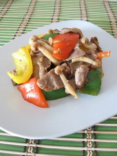 豚肉とパプリカの甘辛ガーリック炒め-レシピのメイン写真