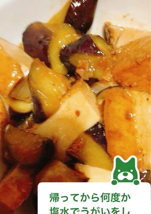 厚揚げと茄子の炒め煮-レシピのメイン写真