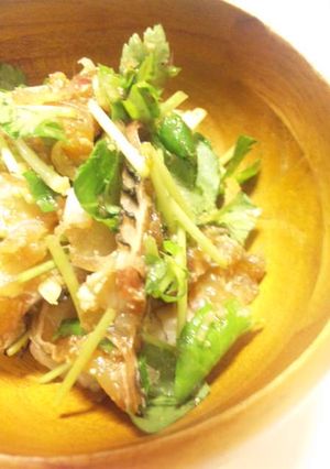 鯛と香味野菜の胡麻醤油和え☆-レシピのメイン写真